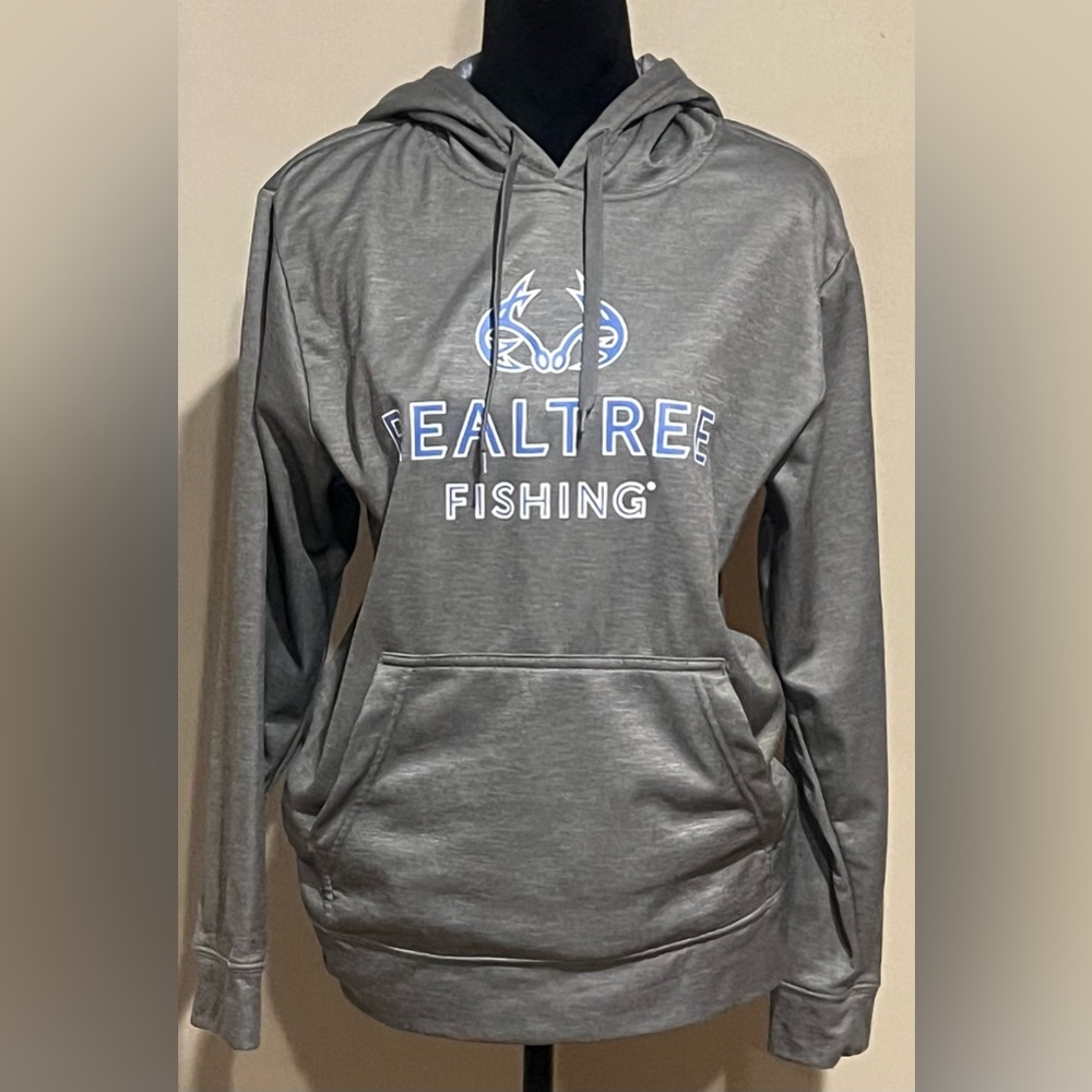 Men’s Realtree Fishing Charcoal Hoodie size S(34-36)